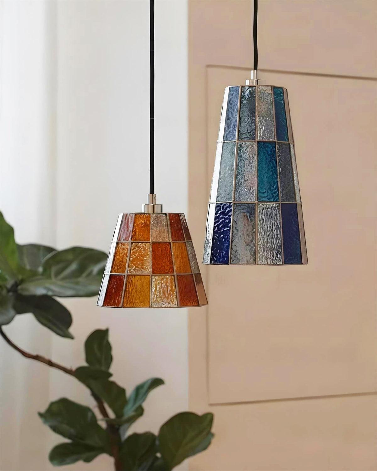 Lanviro hanglamp met glazen kap