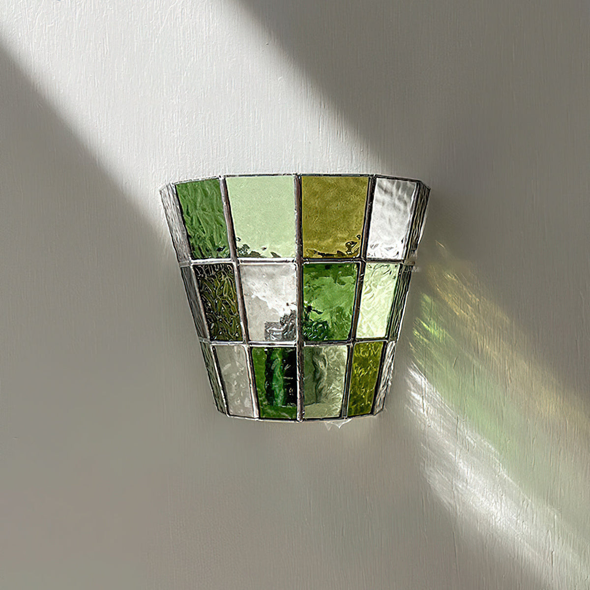 Saffrienne wandlamp met glas