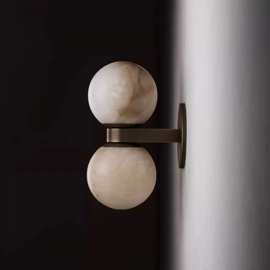 Lumenor albast Celestia Orb wandlamp