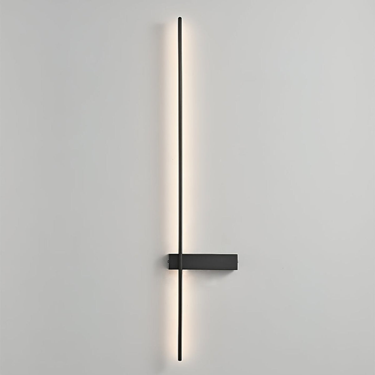 Mesv Lineair Oplaadbaar Zwart Wandlamp