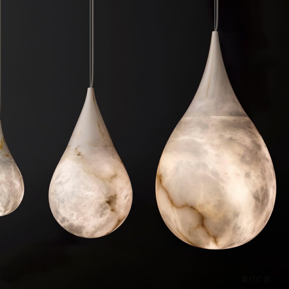 Sorvx hanglamp met marmeren regendruppels