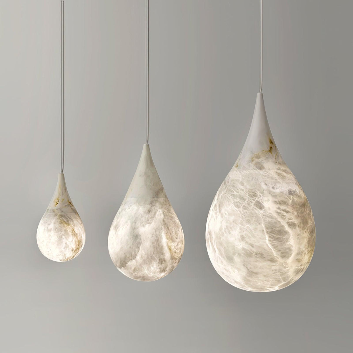 Sorvx hanglamp met marmeren regendruppels