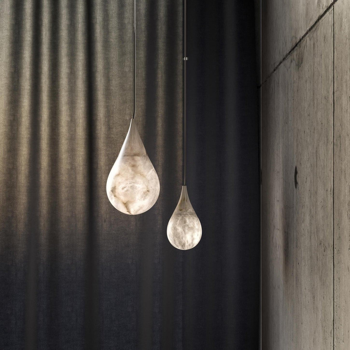 Sorvx hanglamp met marmeren regendruppels