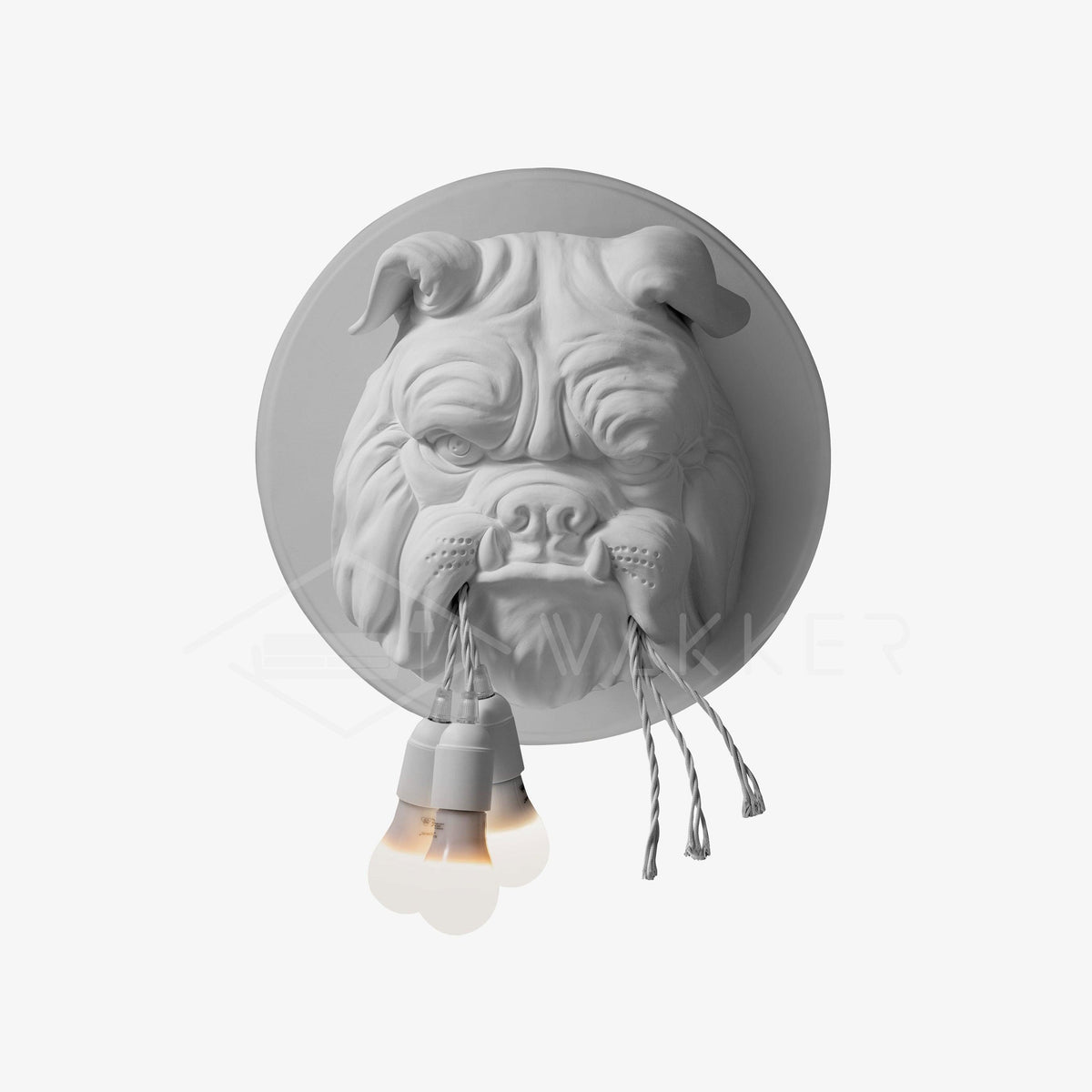 Umeri wandlamp Bulldog Sculpture Whimsical