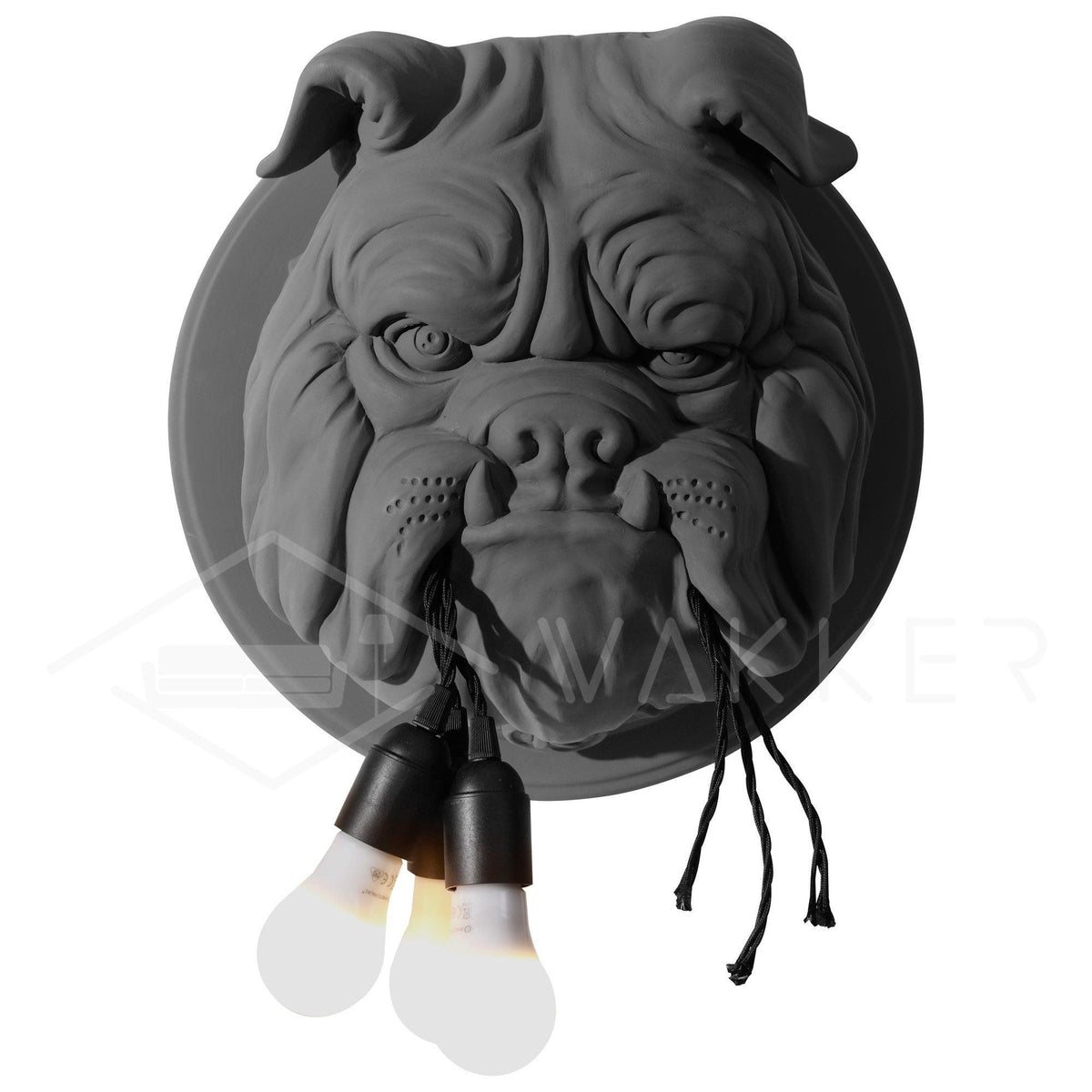 Umeri wandlamp Bulldog Sculpture Whimsical