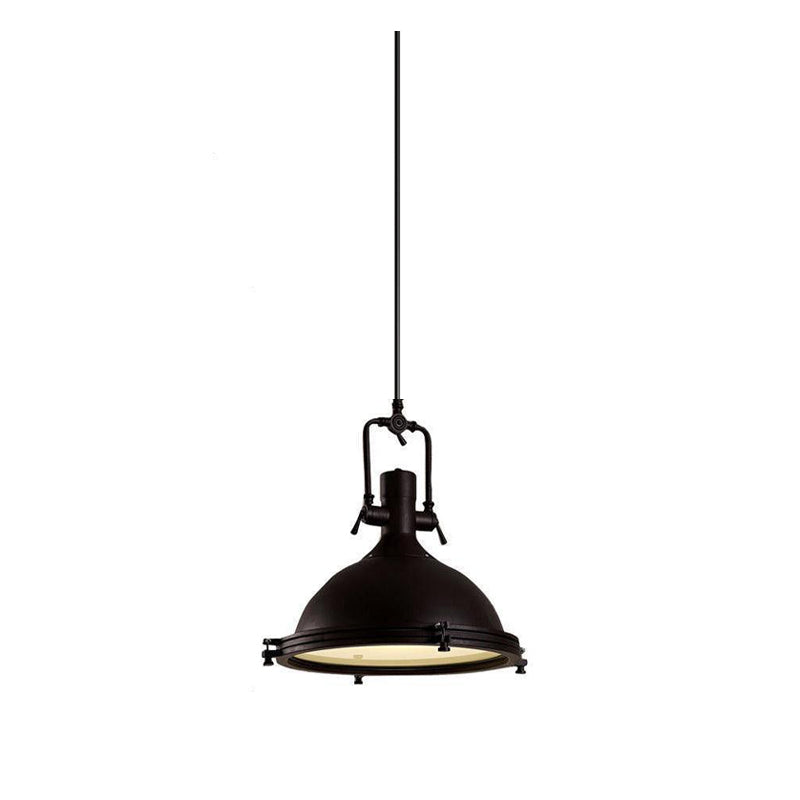 Silven hanglamp messing ribbelvormig koepel industriële stijl