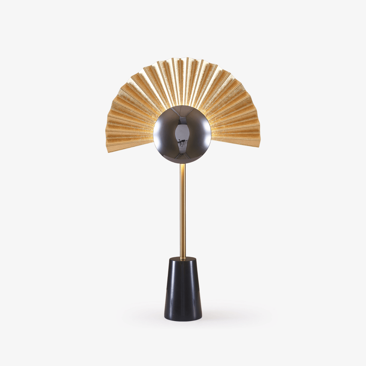 Virelune tafellamp met gouden ventilator