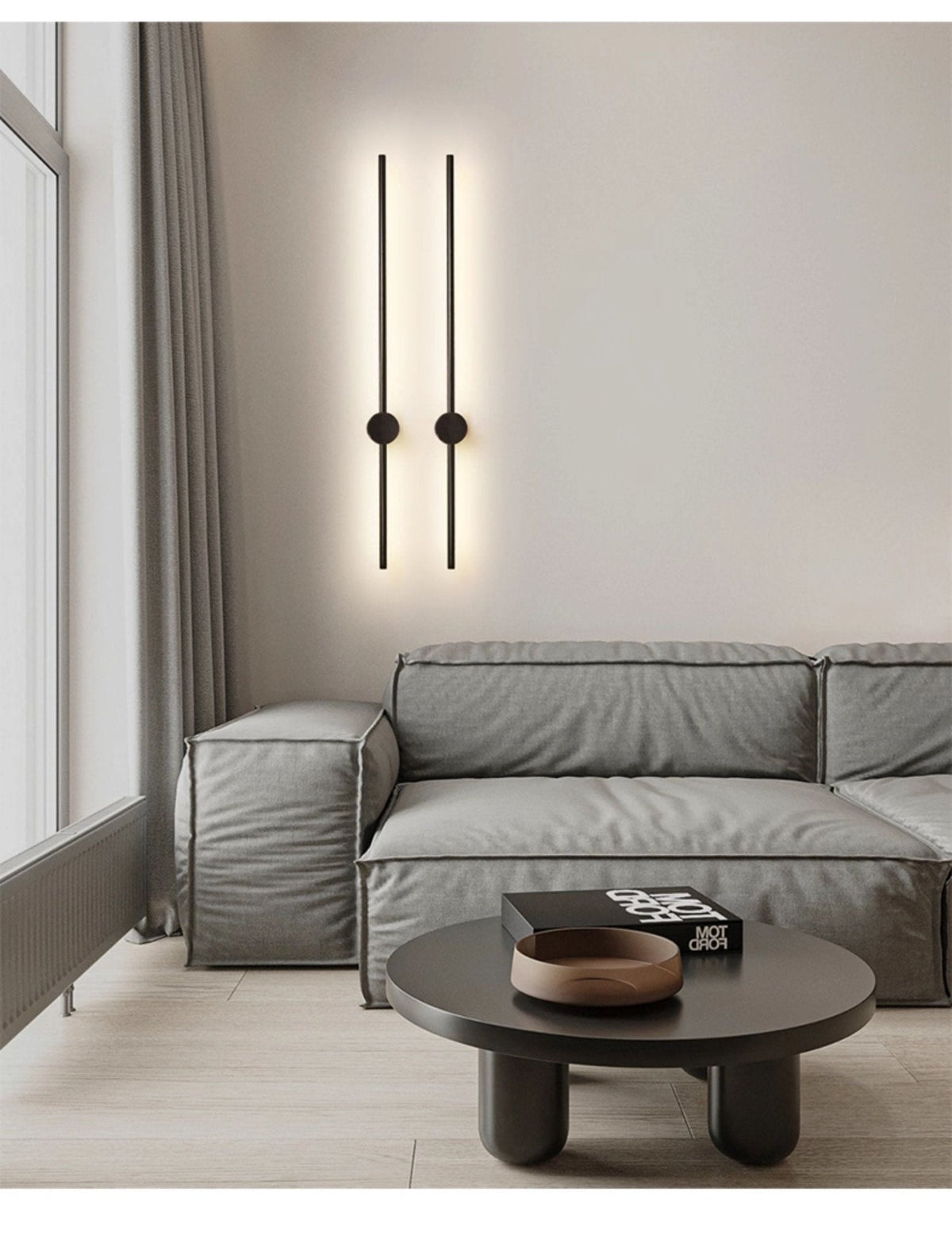 Nestx Messing Staaf Minimalistisch Wandlamp