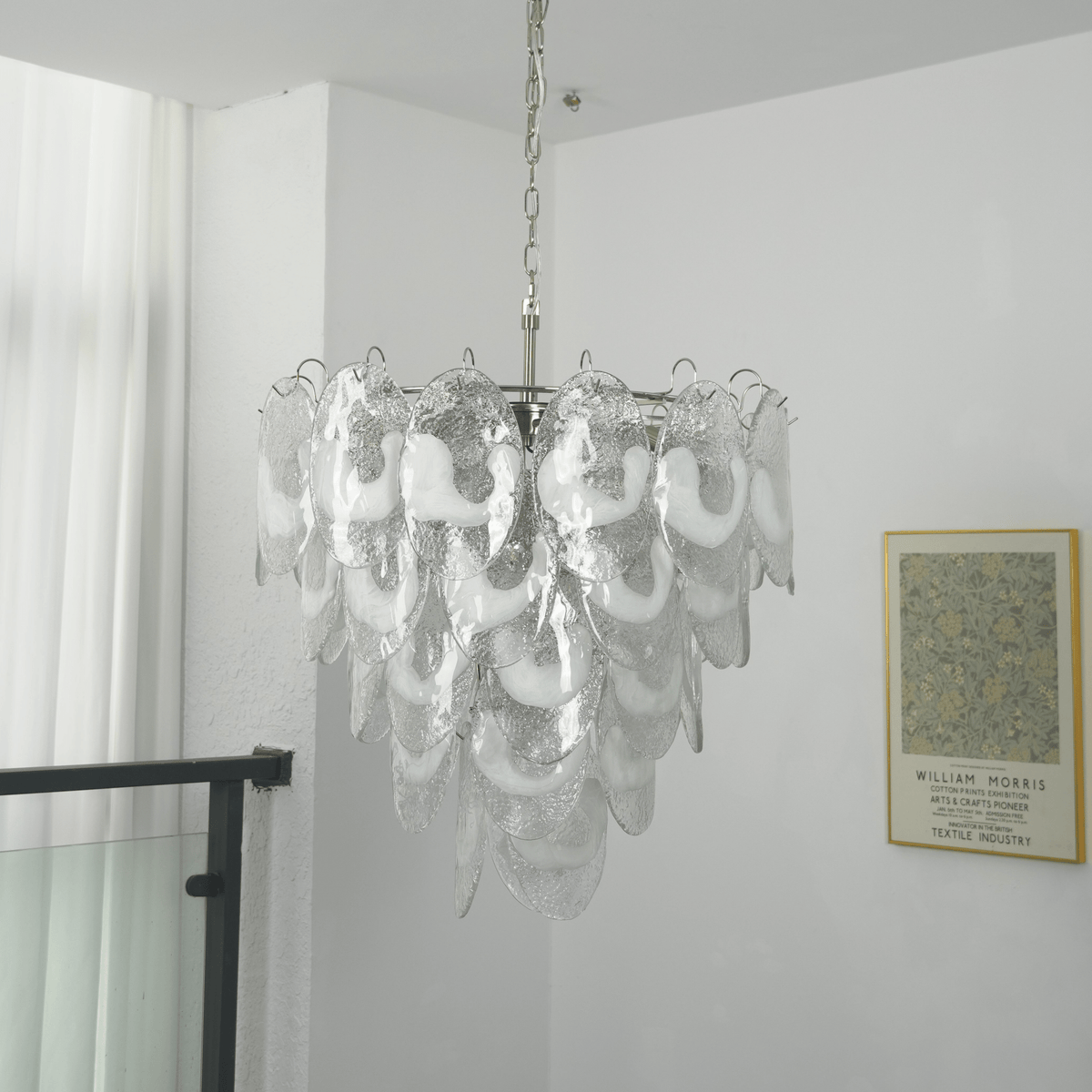 Jord elegante kroonluchter van Murano-glas