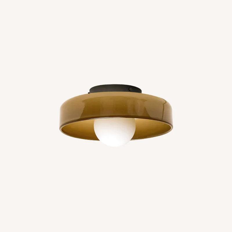 Diroxen plafondlamp oranje ring speels sculpturaal