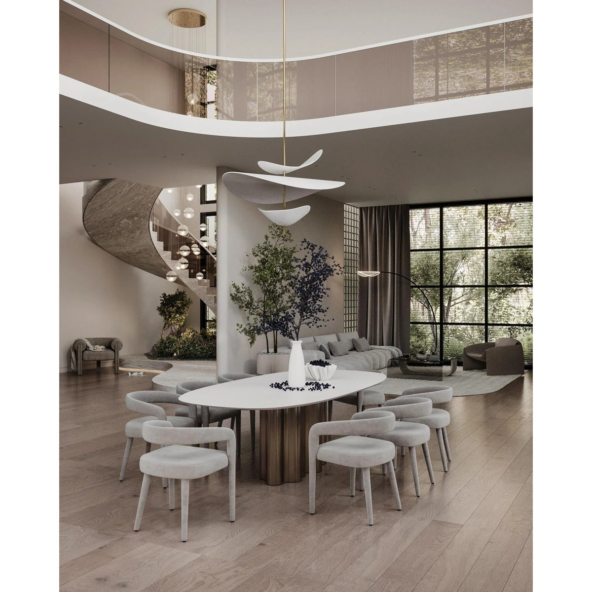 Unorara Nordic zwevende hanglamp