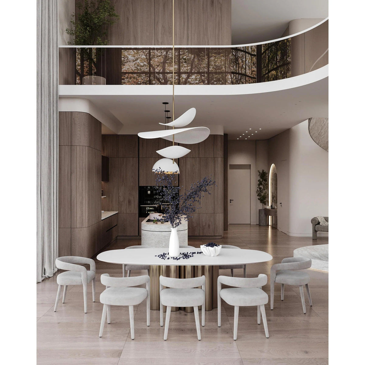 Unorara Nordic zwevende hanglamp