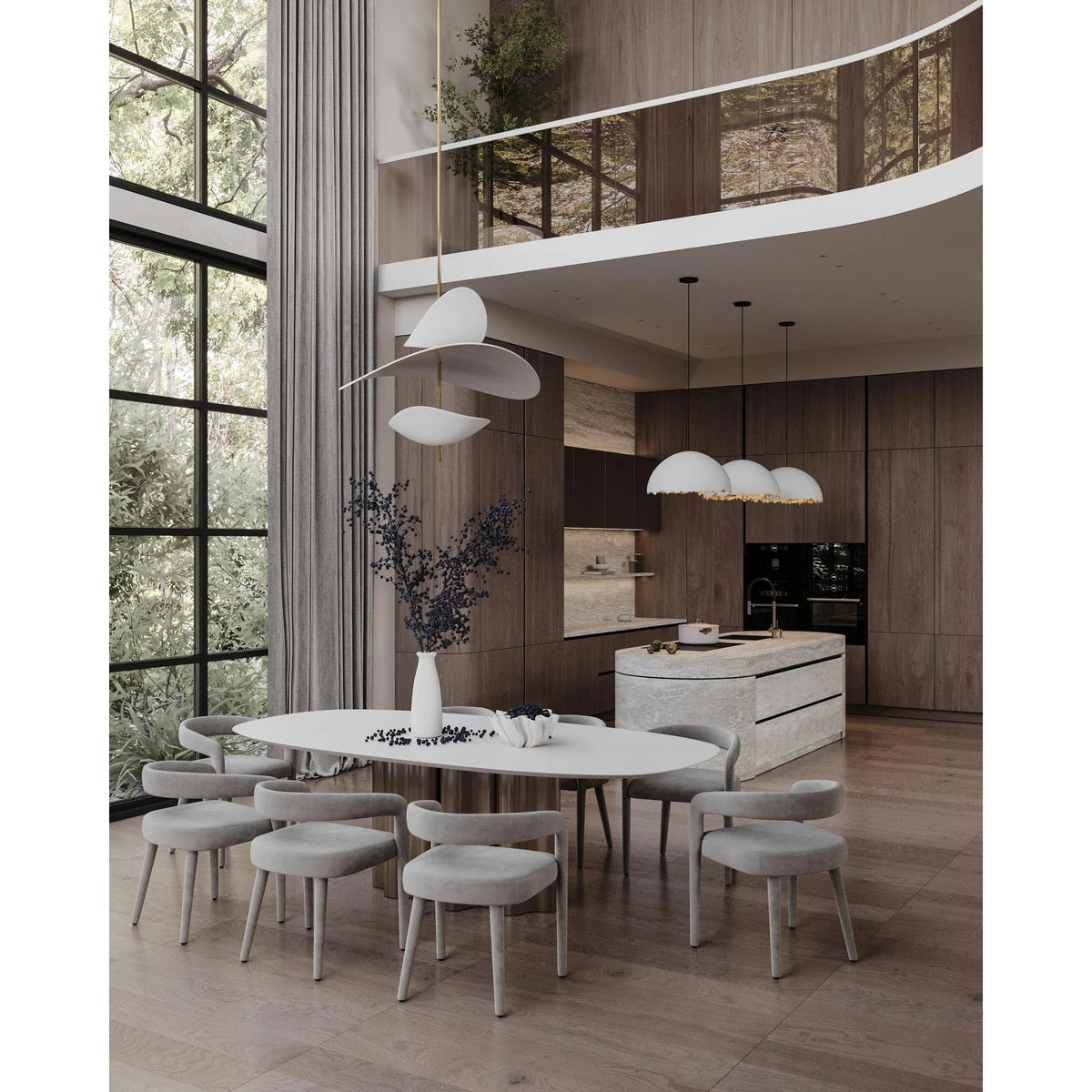 Unorara Nordic zwevende hanglamp
