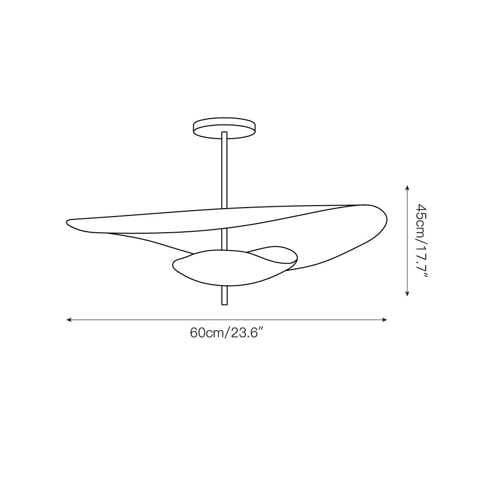 Unorara Nordic zwevende hanglamp