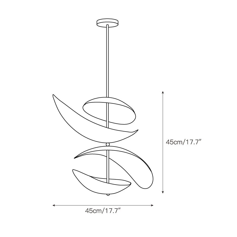 Unorara Nordic zwevende hanglamp