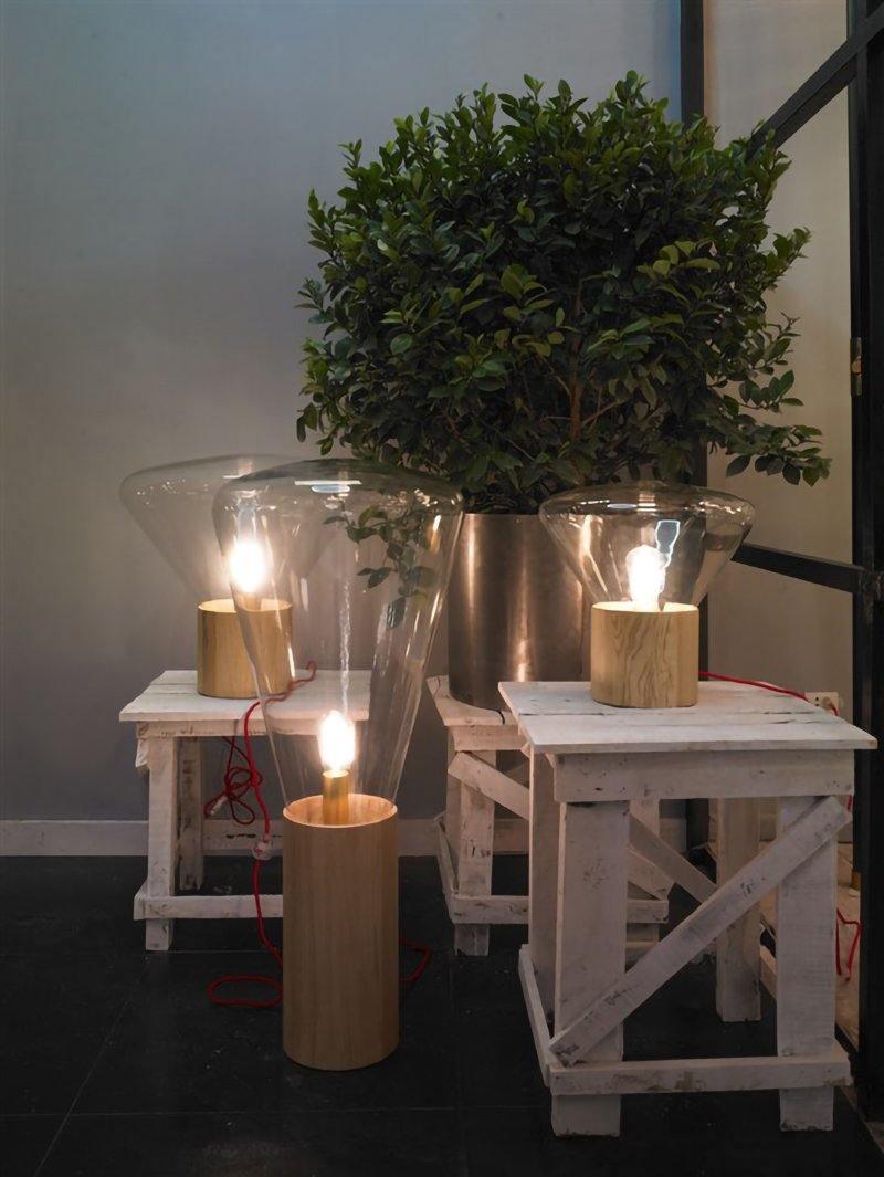 Sylirella Minimalistische houten tafellamp