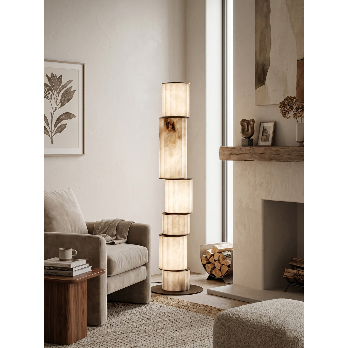 Durell albasten vloerlamp