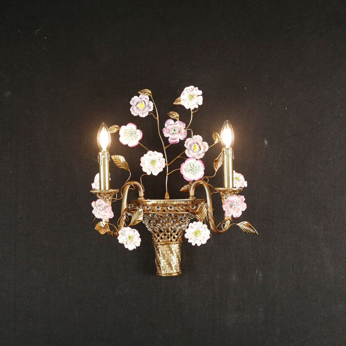 Violette wandlamp