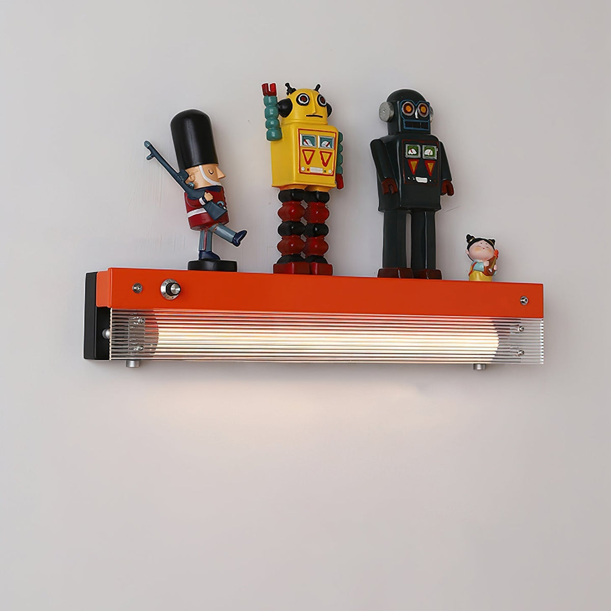 Ziggy wandlamp rood & helder