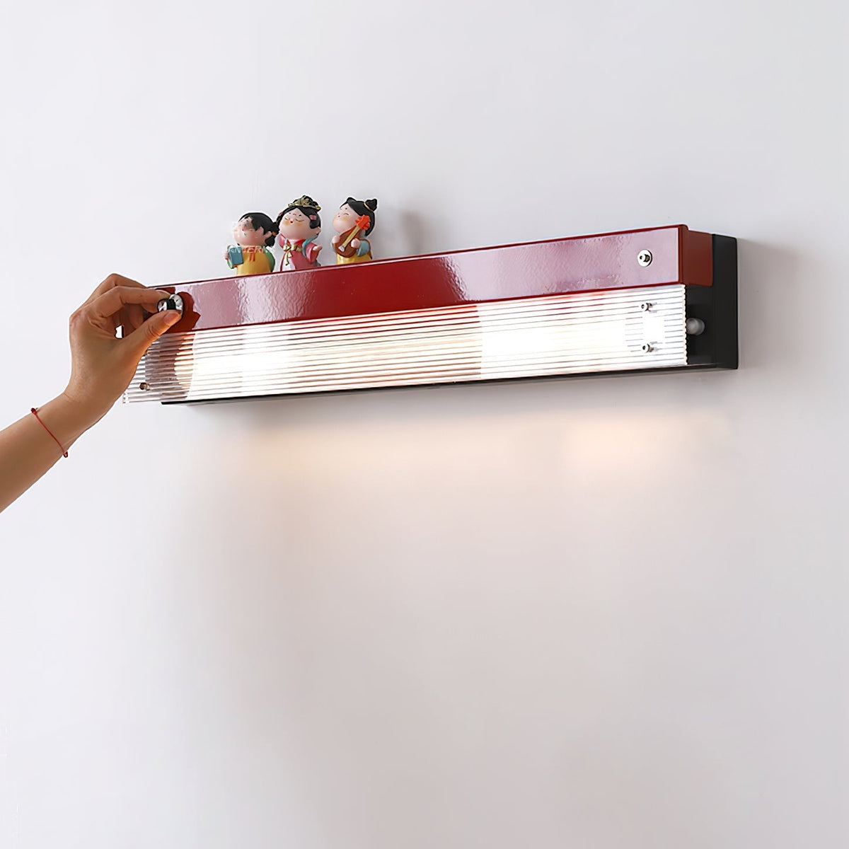 Ziggy wandlamp rood & helder
