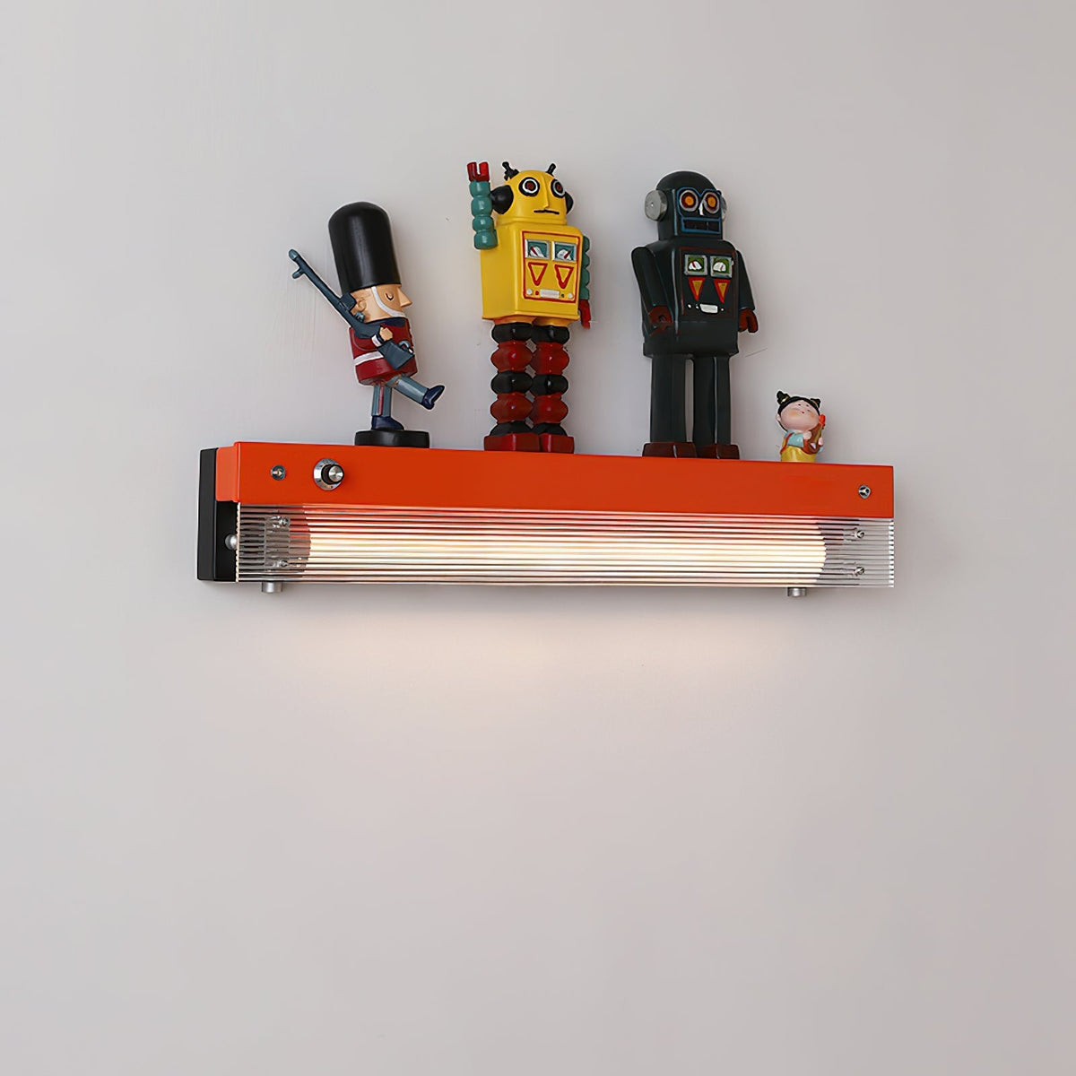 Ziggy wandlamp rood & helder
