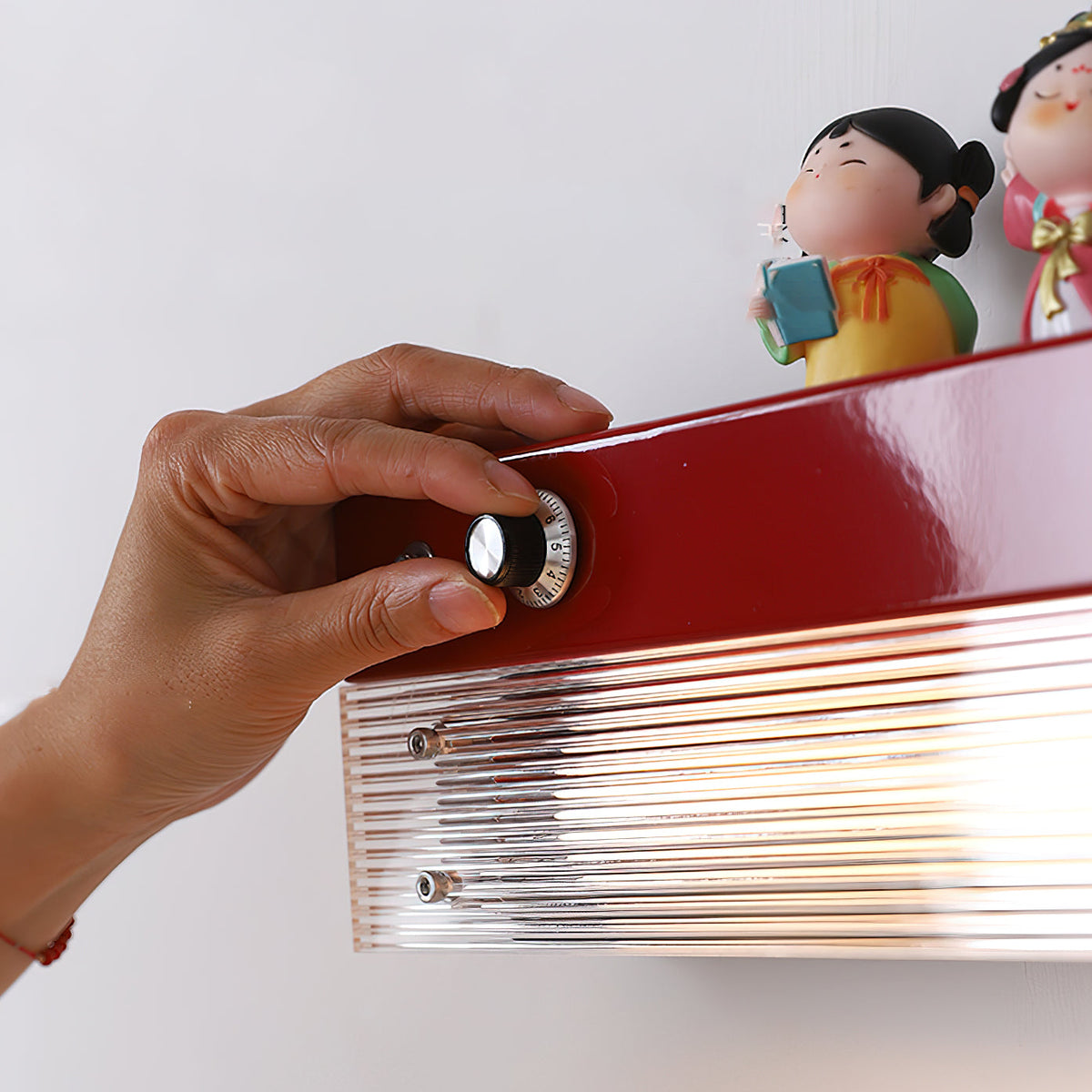 Ziggy wandlamp rood & helder