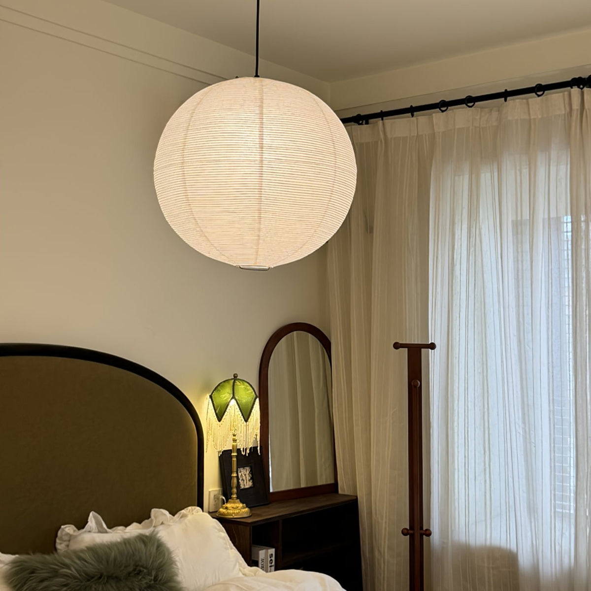 Noveno hanglamp met Washi-papier rond