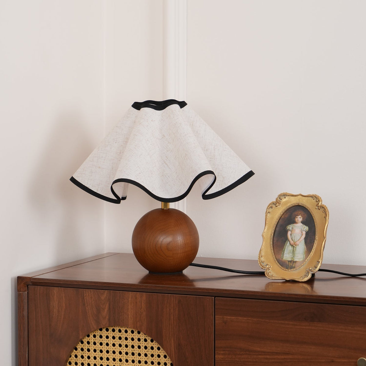 Kalion Houten Stoffen tafellamp