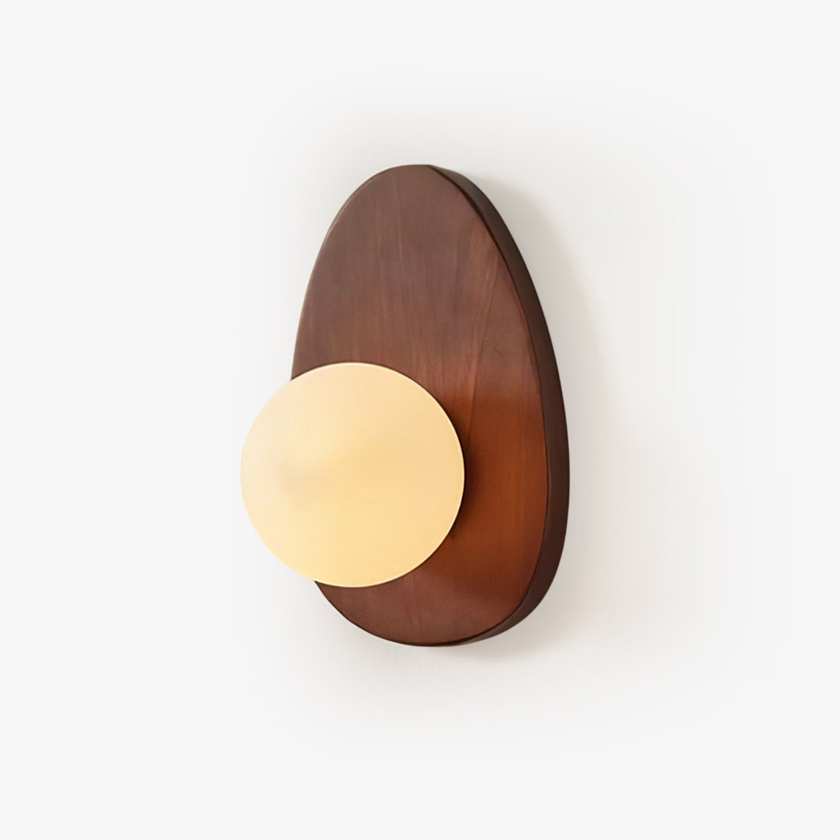Aldiniella Premium Noordse kunst walnoothout glas wandlamp