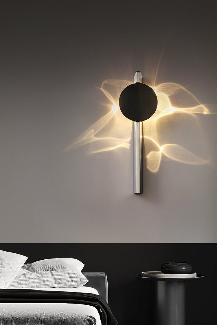 Pethr Wave Minimalistische wandlamp van staal