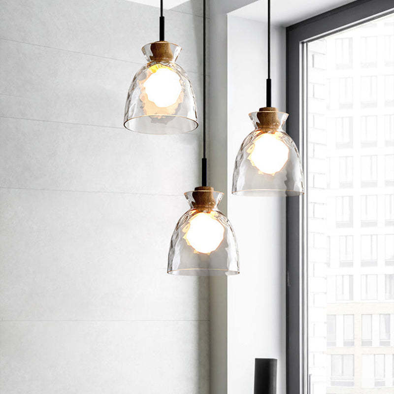 Levy  Moderne Hanglampen Helder Metaal Glas Slaapkamer Woonkamer