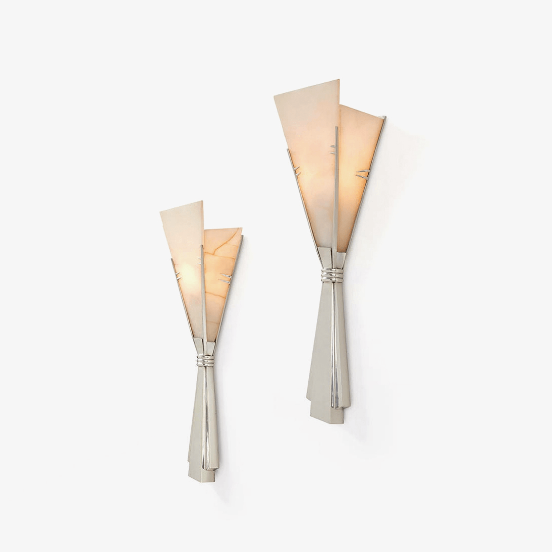 Aura albast Fan wandlamp