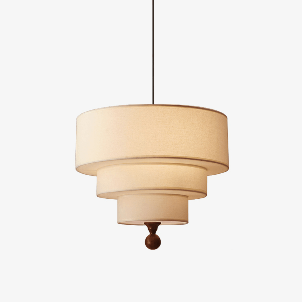 Calderin hanglamp met drie lagen van stoffen