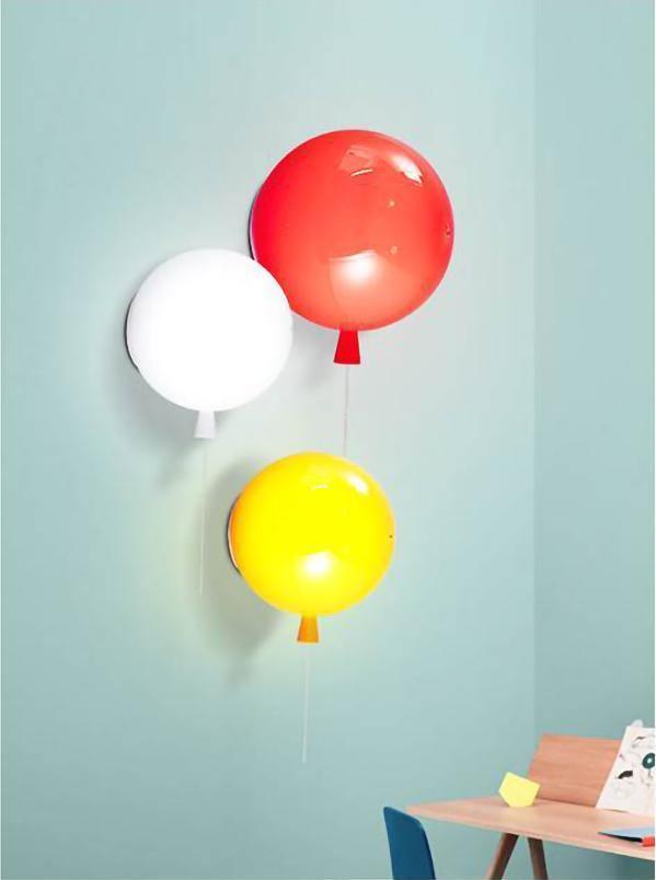 Kiri Vrolijk Dromerige ballonnen Kunststof Wandlamp