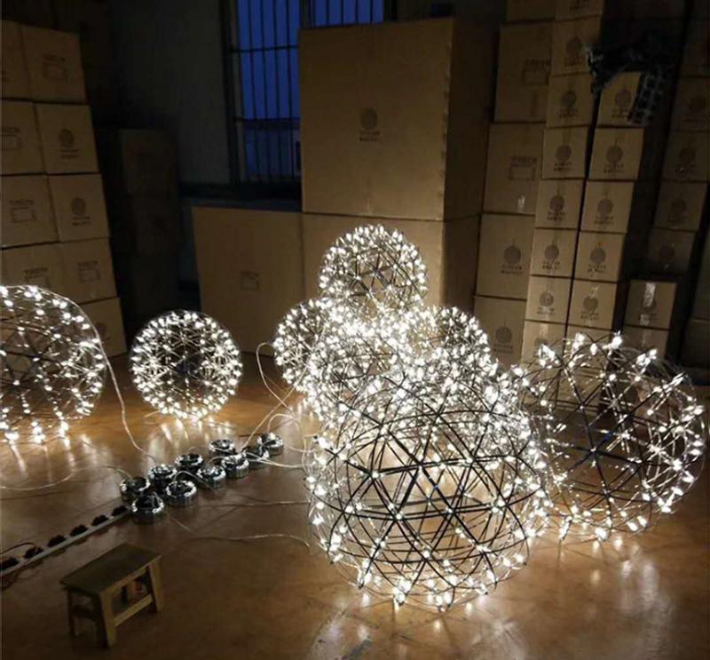 Delcourt Silver Spark Ball hanglamp