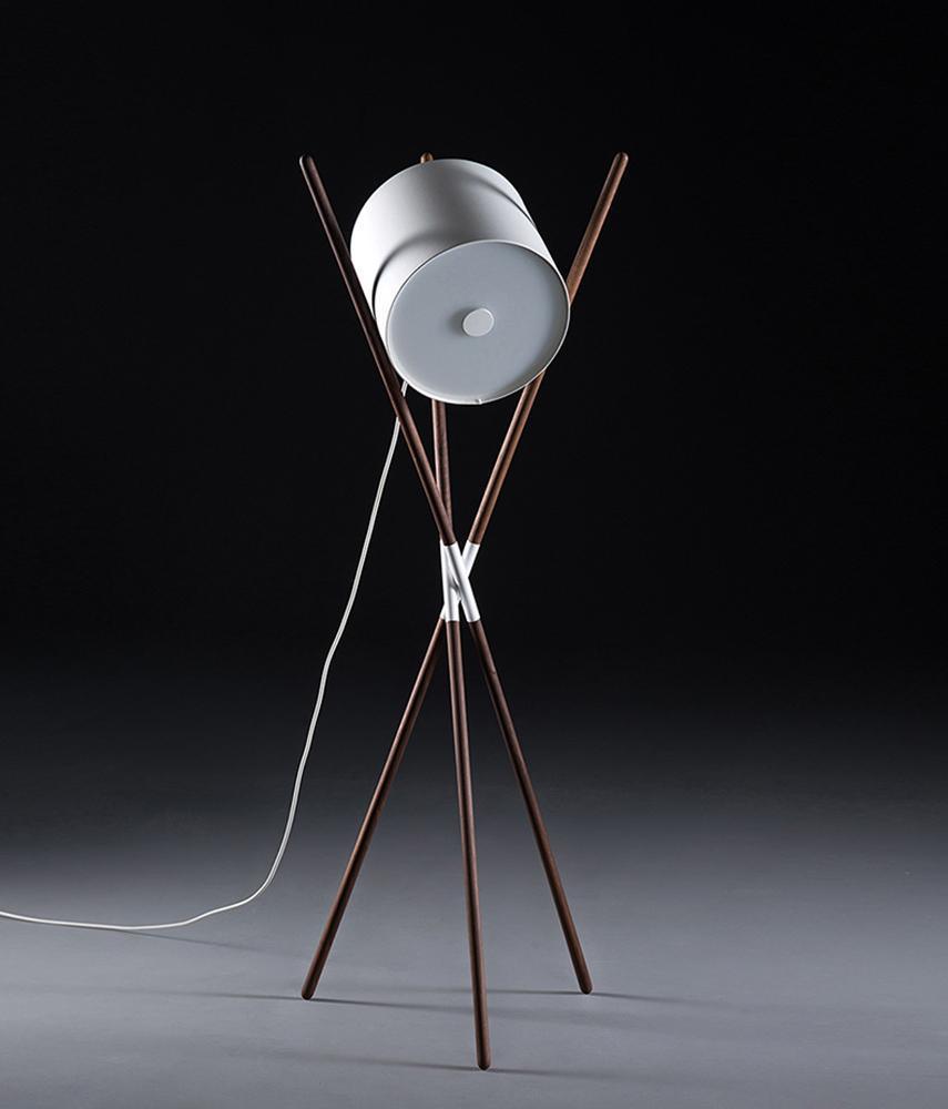 Syloena moderne houten vloerlamp