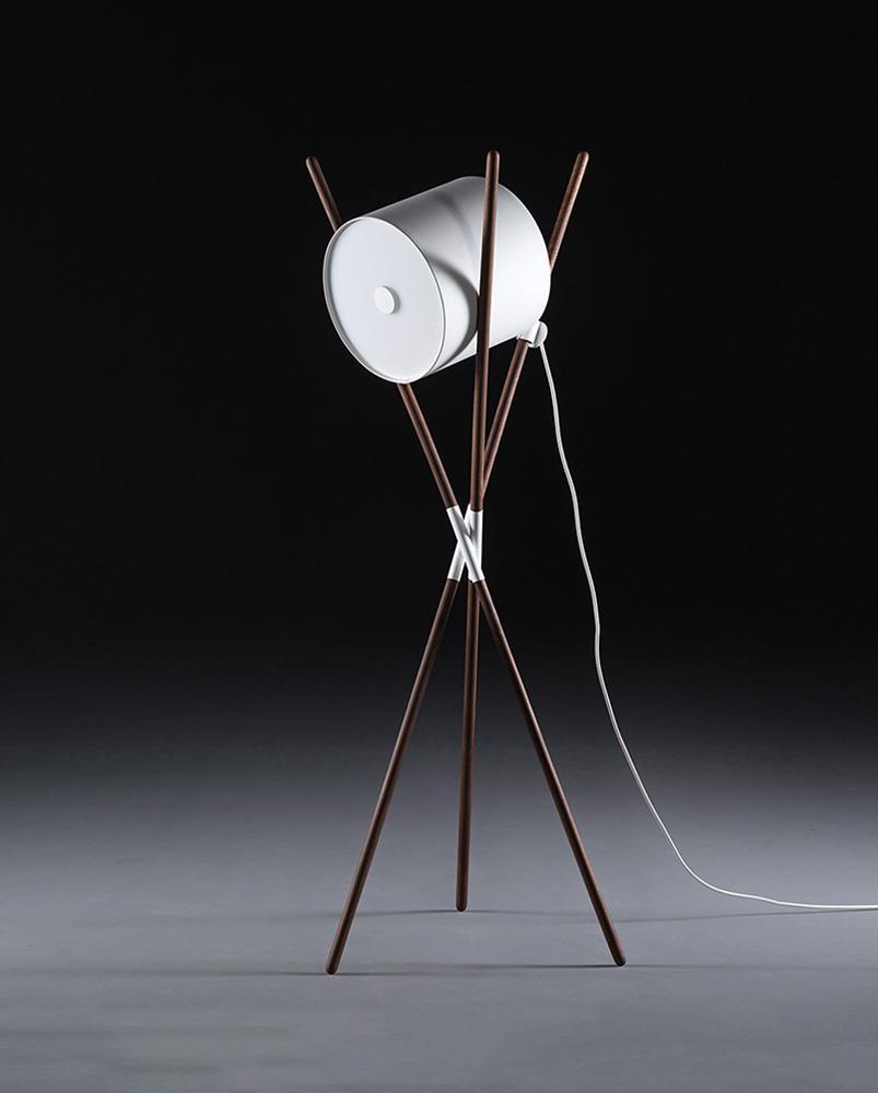 Syloena moderne houten vloerlamp