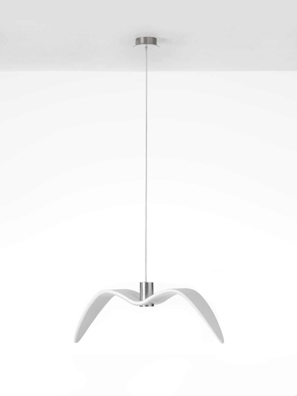 Ivoren hanglamp met vleugels voor woonkamer