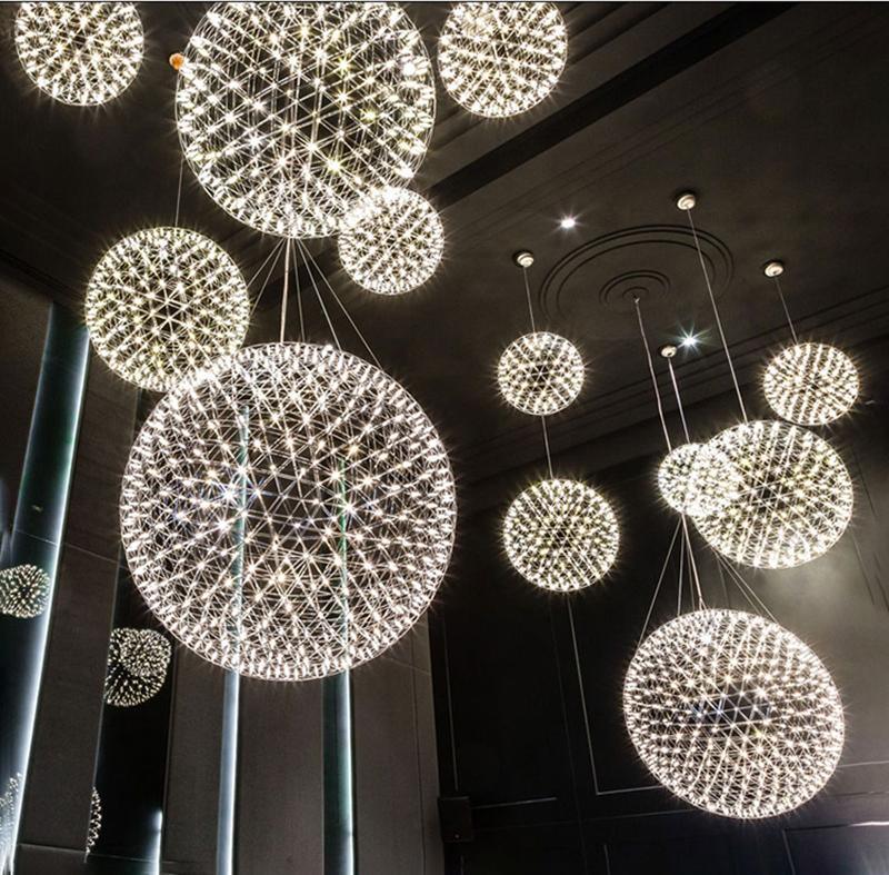 Delcourt Silver Spark Ball hanglamp