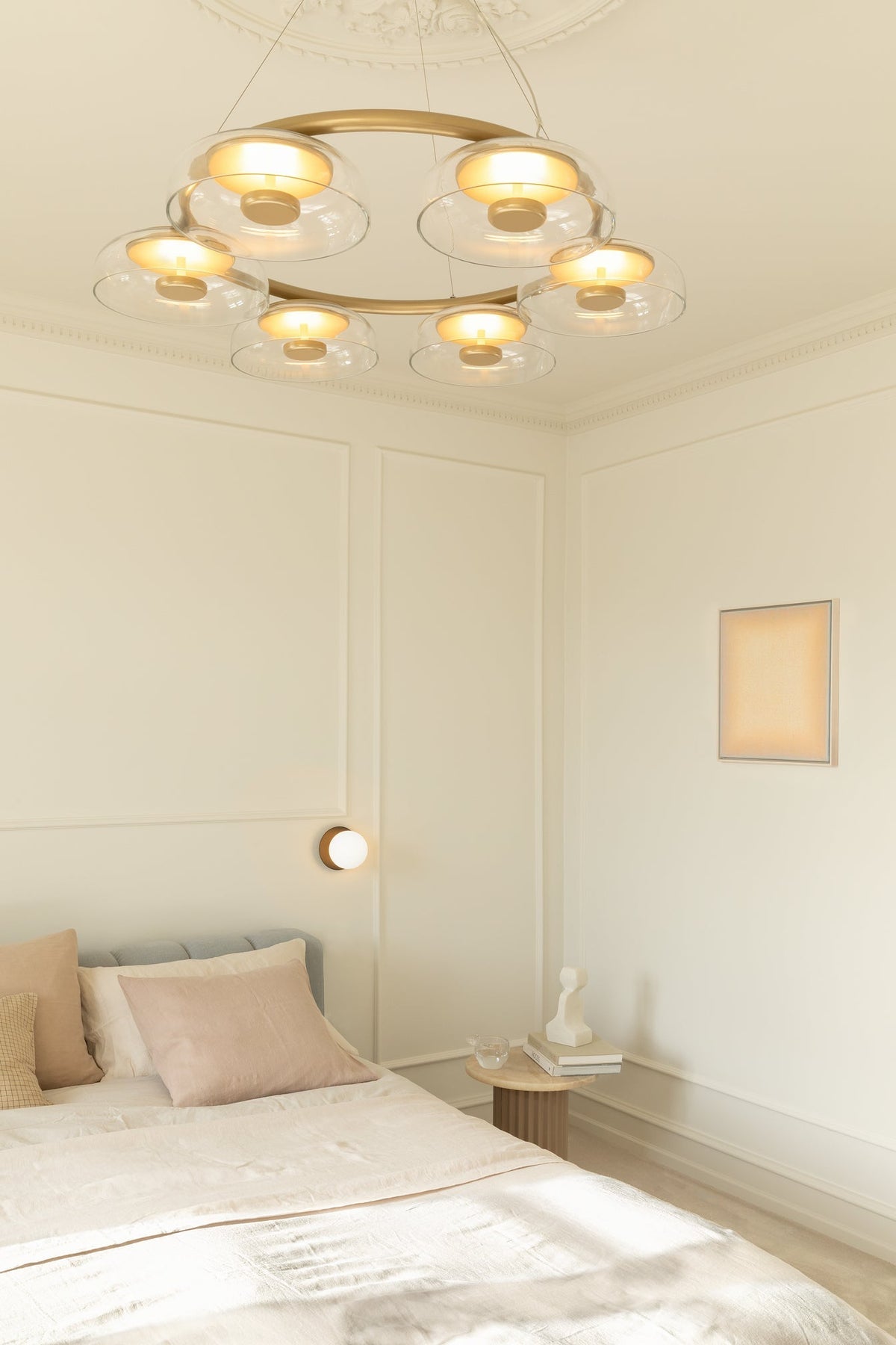 Aethera ronde glazen kroonluchter