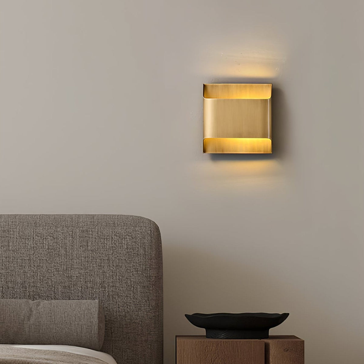 Hardy wandlamp van messing