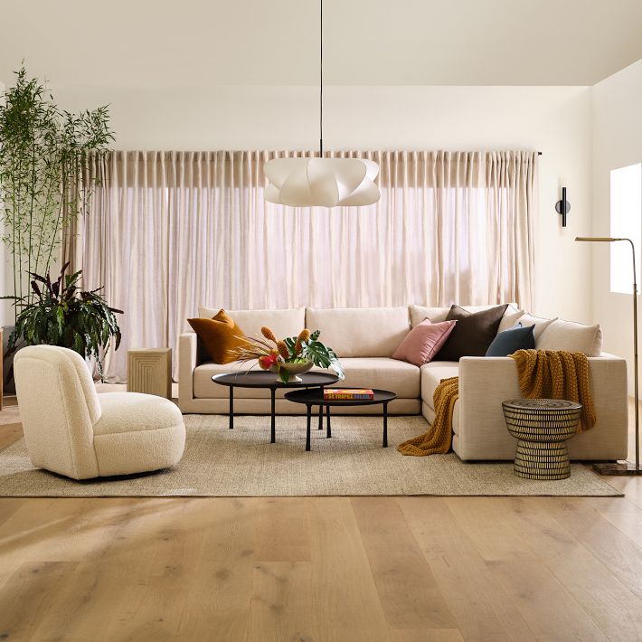 Bibi hanglamp met decoratieve zijden kap