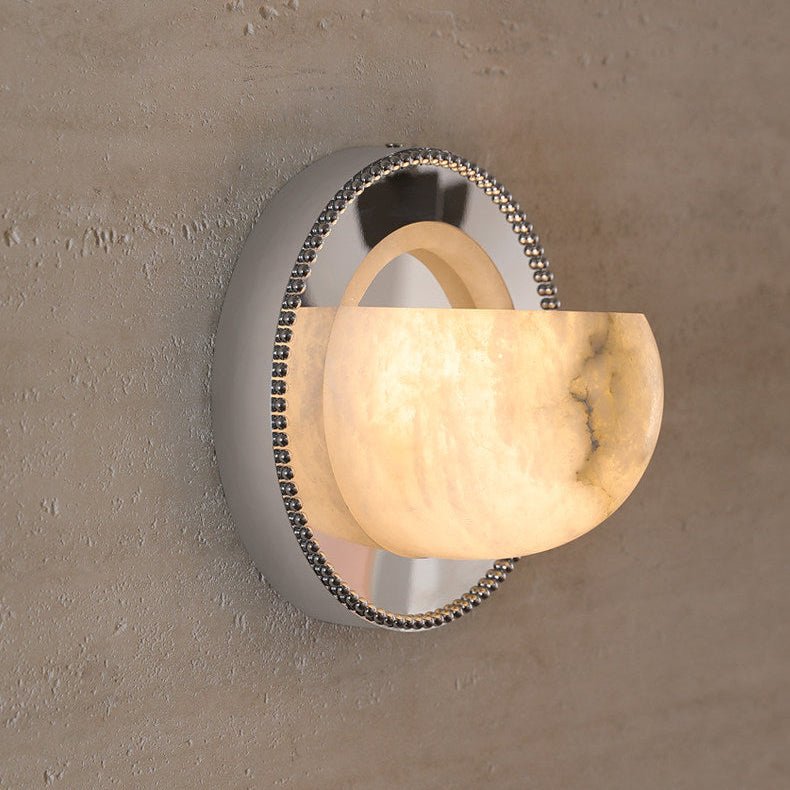 Albarelia Pearl albasten wandlamp