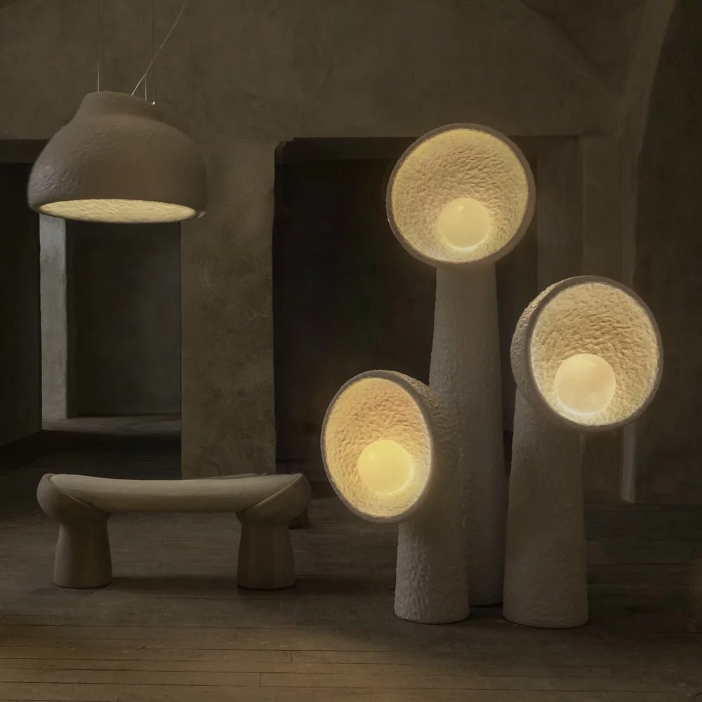 Ernionis Textured keramische vloerlamp