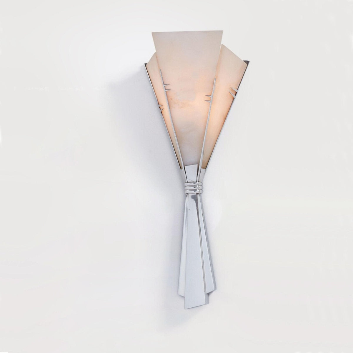 Aura albast Fan wandlamp