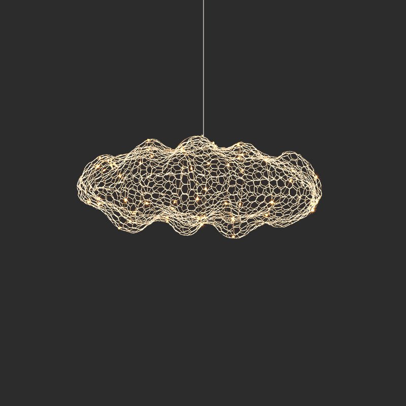 Rivelaine Golden Cloud Weave hanglamp goudkleurig