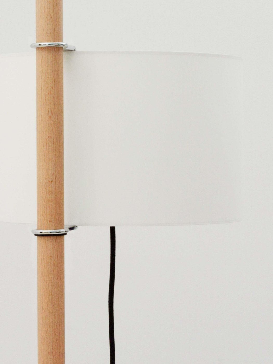 Jex Houten Stoffen vloerlamp