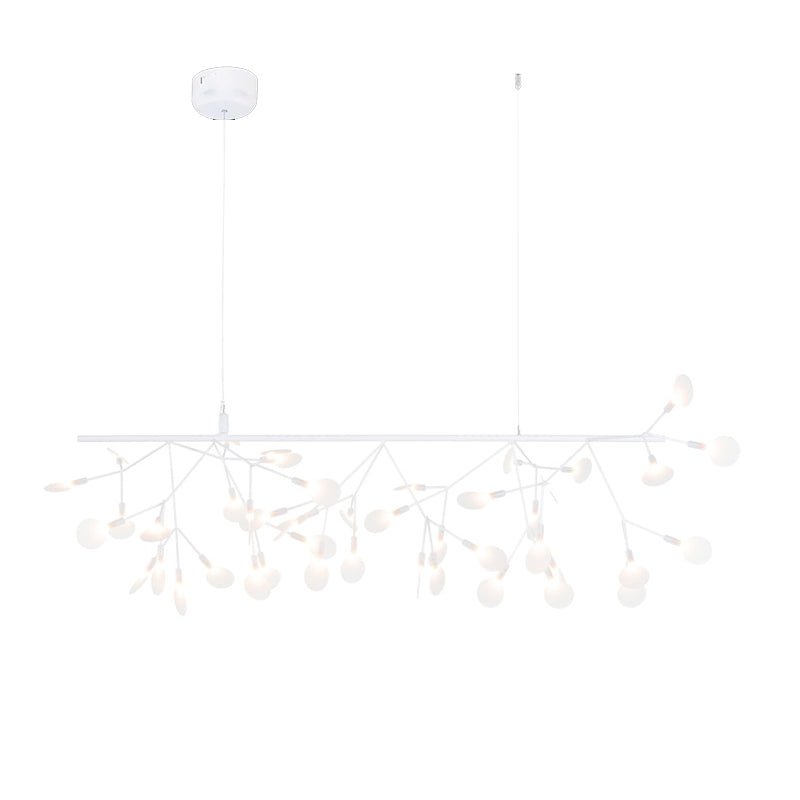 Brenwen kroonluchter LED-takken lange lineaire artistieke