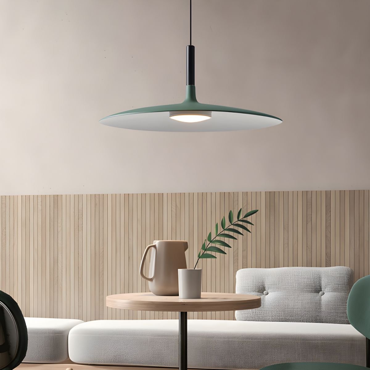 Ardinena hanglamp aluminium platte schijf