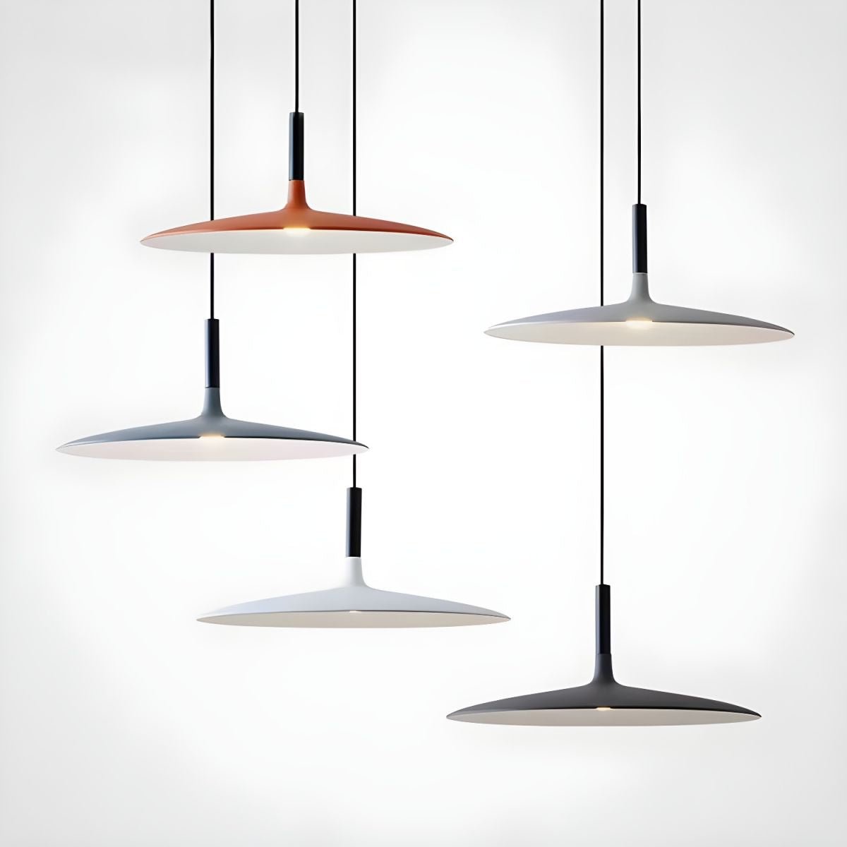 Ardinena hanglamp aluminium platte schijf